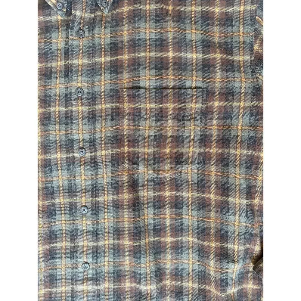 J. Crew Vintage Oarsman Brown Plaid Flannel Shirt Size XL XLarge